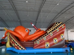 Terrain de jeu de bateau de pirate gonflable de Kraken
