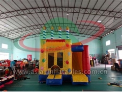 Inflatable Birthday Cake Mini Bouncer & Fun Derby Horse Race