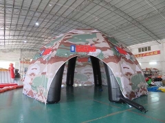 Vente chaude Tente gonflable faite sur commande de dôme d'araignée de tente militaire en prix usine