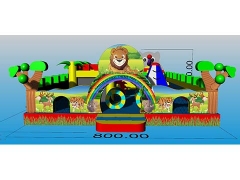Hot Selling Commercial Jungle Inflatable Fun City Airpark Outdoor Fun City Supplier in Factory Wholesale Price