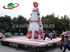 Exciting Fun Customized Durable PVC Inflatable Climbing Wall Inflatable Rock Climbing Wall For Children