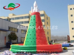Fantastic Commercial Kids Inflatable Rock Climbing Wall With Fireproof PVC Tarpaulin