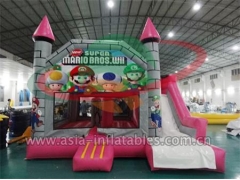 Popular Party Hire Inflatable Super Mario Mini Bouncer in factory price