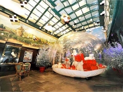 Hot Selling Inflatables Globe de neige gonflable pour la décoration de vacances de Noël en prix usine