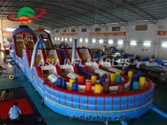 Parcours d'obstacles gonflable pour adultes Wild One et jeux de sports interactifs