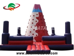 Outdoor Mobile Rock Inflatable Climbing Wall For Outside Play