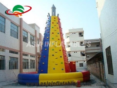 Cartoon Bouncer Large Inflatable Climbing Wall, Used Rock Climbing Wall For Outdoor Sports
